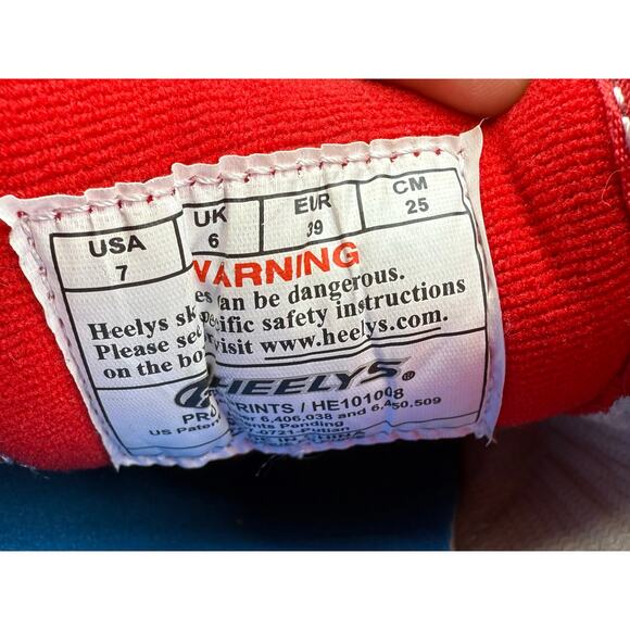 Heelys Pro 20 Prints Red Checkered Skate Shoes Size 7 Youth Womens 8.5 Skater - Picture 7 of 9